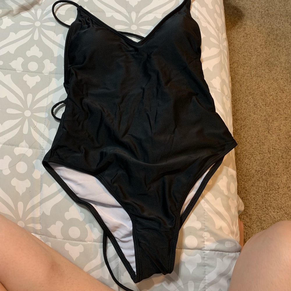 Black Once Piece Swimsuit